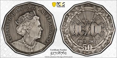 2023 50C AC/DC 50th Anniversary Antiqued SP69