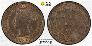 1896 1C Far 6 MS63BN