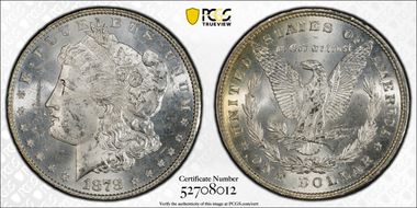 1878 8TF $1 MS62