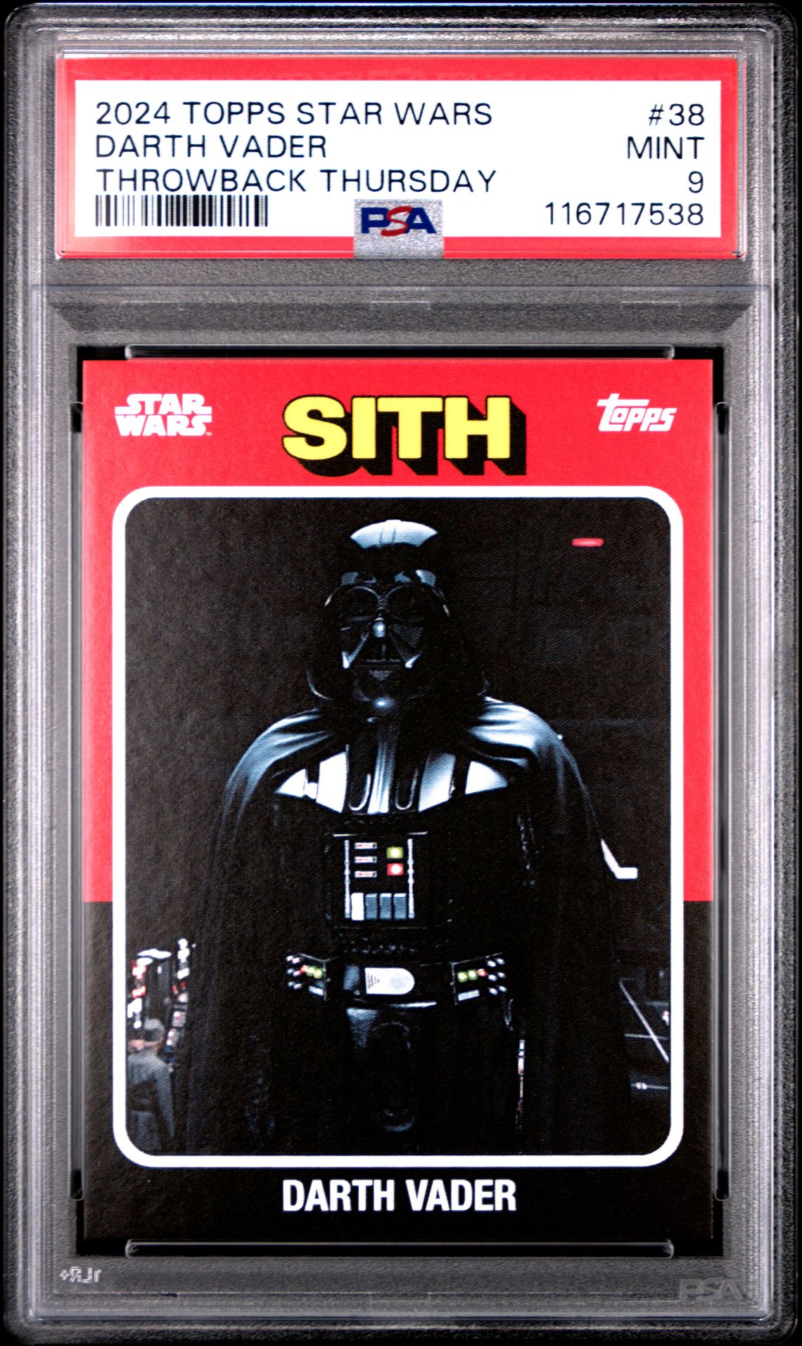 2024 Topps Star Wars Throwbackthursday #38 Darth Vader front