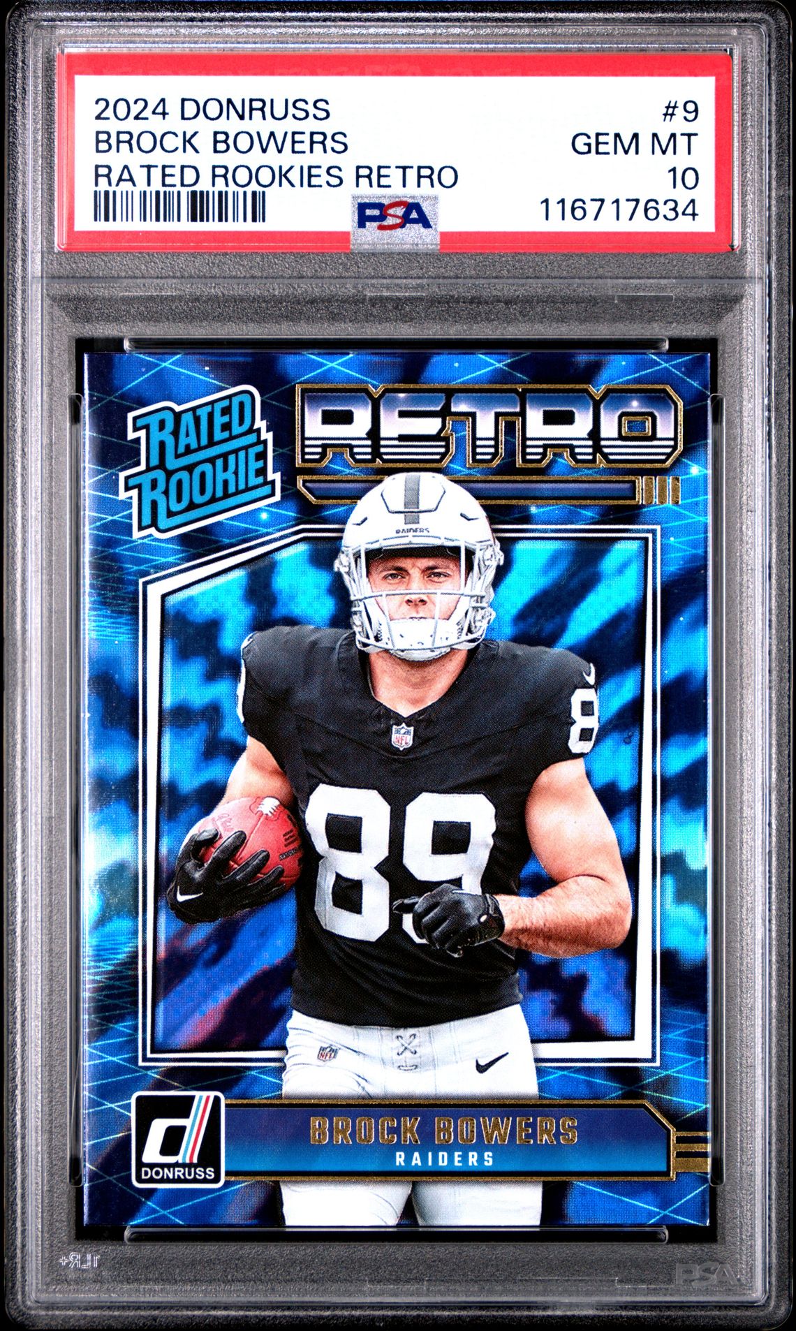2024 Panini PANINI DONRUSS RATED ROOKIES RETRO #9 Brock Bowers front