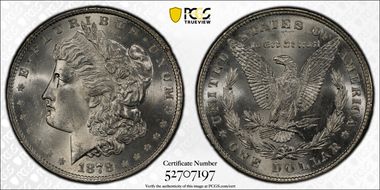 1878 8TF $1 MS64