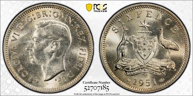 1951-PL 6D MS65