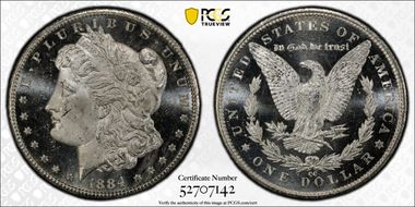 1884-CC $1 MS64DMPL
