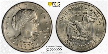 1979-P SBA$1 Wide Rim MS67