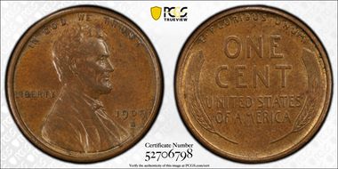 1909-S VDB 1C AU58BN