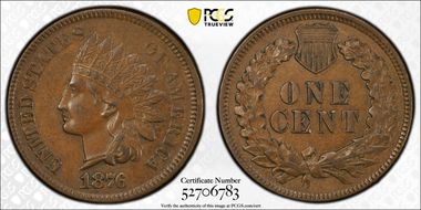 1876 1C AU58BN