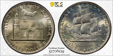 1936 50C Delaware MS67