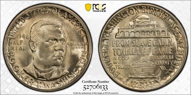 1948-S 50C Booker T. Washington MS67