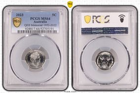 2023 5C QEII Memorial 1952-2022 MS64