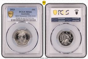 2023 10C QEII Memorial 1952-2022 MS66