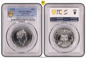 2023 50C QE II Memorial Cu-Ni MS66