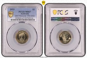 2023 $2 QEII Memorial 1952-2022 MS67
