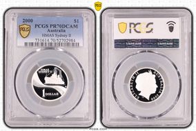 2000 $1 HMAS Sydney II PR70DCAM