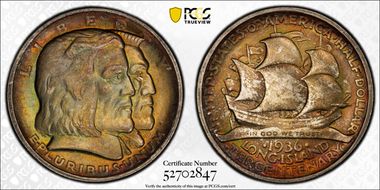 1936 50C Long Island MS67