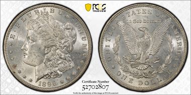 1896 $1 MS62