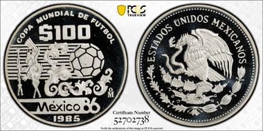 1985-Mo 100 P World Cup KM-499a PR69DCAM