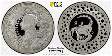 No Date-Mo Medal Zodiac - Scoprio Ag PR70