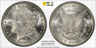 1890-O $1 MS66