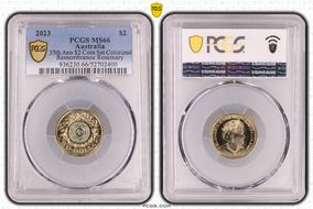 2023 $2 35th Ann $2 Coin Set Colorized Remembrance Rosemary MS66