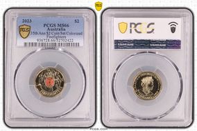 2023 $2 35th Ann $2 Coin Set Colorized Firefighters MS66
