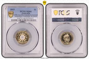 2023 $2 35th Ann $2 Coin Set Colorized Australia's Frontline Workers MS66