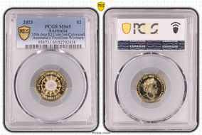 2023 $2 35th Ann $2 Coin Set Colorized Australia's Frontline Workers MS65