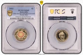 2023 $2 35th Ann $2 Coin Set Colorized Honey Bee MS65