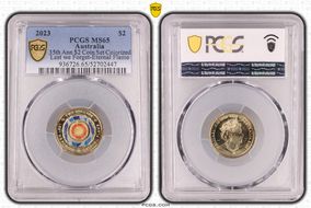 2023 $2 35th Ann $2 Coin Set Colorized Lest we Forget-Eternal Flame MS65