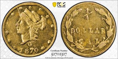 1870 G25C BG-836 AU58