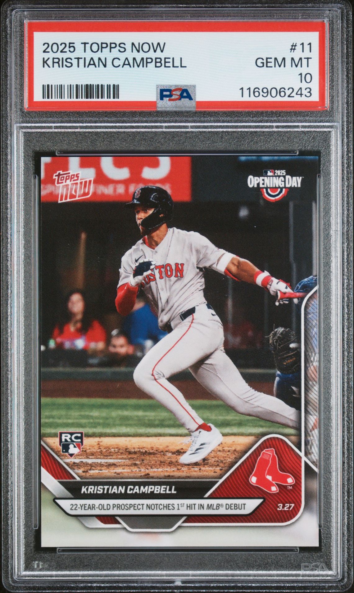 2025 Topps Now TOPPS NOW #11 Kristian Campbell front