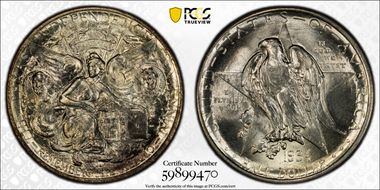 1934 50C Texas MS66+