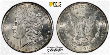 1891-S $1 MS63