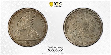 1873-CC 50C Arrows VF35