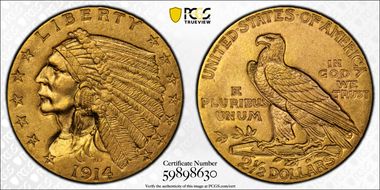 1914 $2.50 MS64