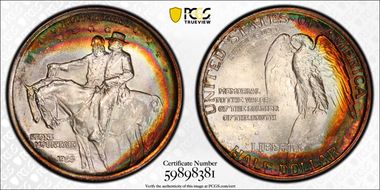 1925 50C Stone Mountain MS68+ 