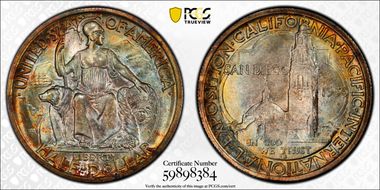 1935-S 50C San Diego MS68+ 