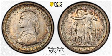 1921 50C Missouri MS66+ 