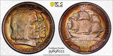 1936 50C Long Island MS68