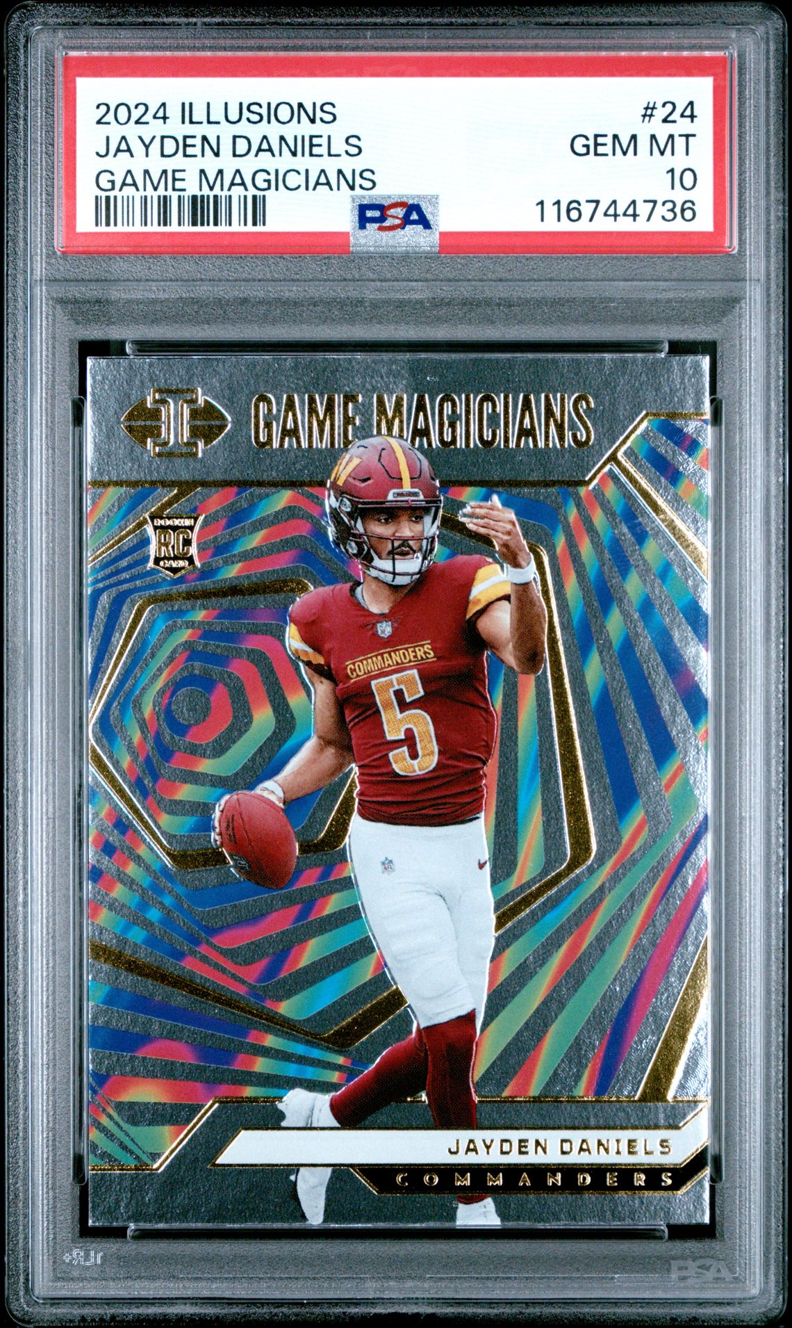 2024 Panini PANINI ILLUSIONS GAME MAGICIANS #24 Jayden Daniels front