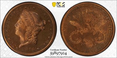 1879 $20 J-1644 PR65RB