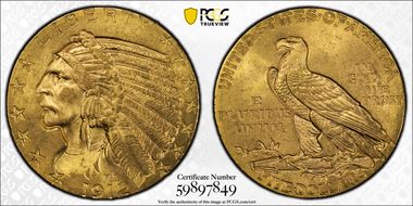 1912 $5 MS65