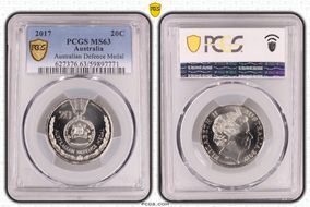 2017 20C Australian Defence Medal MS63