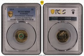 2014 $2 Remembrance - Colorized MS65