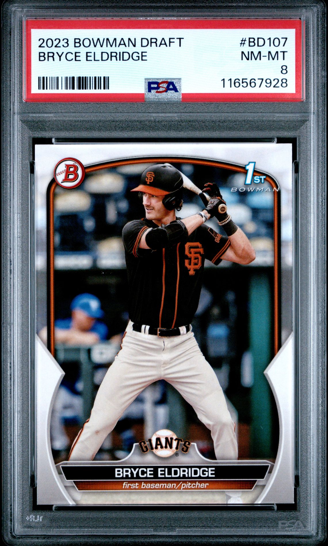 2023 Bowman Draft #BD107 Bryce Eldridge front