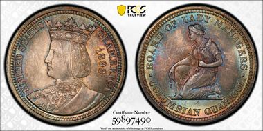 1893 25C Isabella MS67+