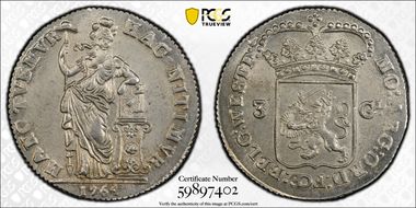 1764 3 Guld Dav-1849 MS64