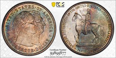 1900 $1 Lafayette MS68