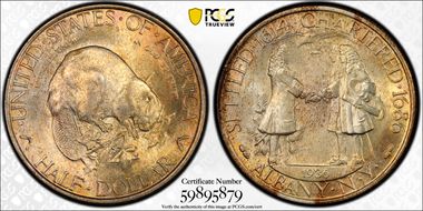 1936 50C Albany MS68