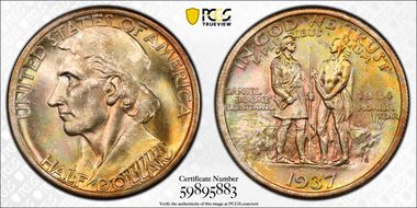 1937-S 50C Boone MS68